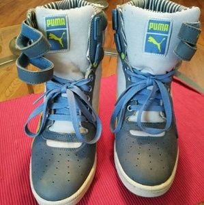 🌺🌺 High Top Wedge Sneakers